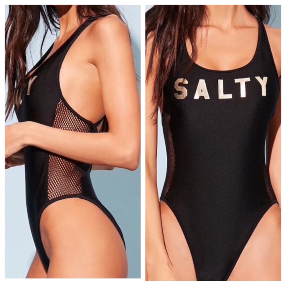 Forever 21 Salty one piece Black swimsuit size Small